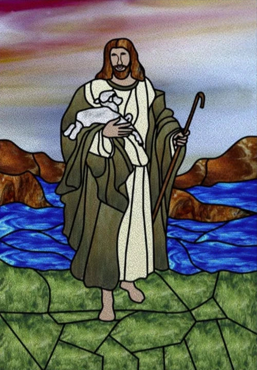 Custom Size Window Film, Stained Glass Films, Jesus Christ, Virgin Mary, Door Stickers, Church Style