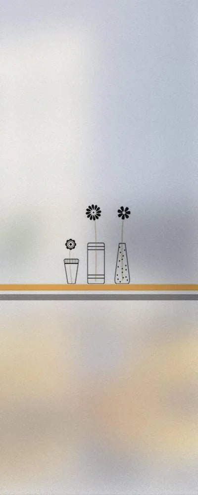 Custom Size Stained Glass Window Film,Frosted Privacy, Static Cling, Door Sticker,Kitchen and Bathroom, Tree Home Decor