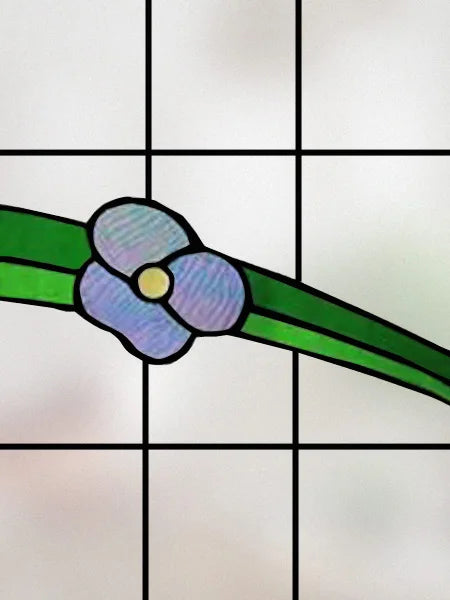 Window Film Stained Glass Films Frosted Static Cling Light-transparent Opaque Privacy Glass Sticker Home Decor Rose Flowers