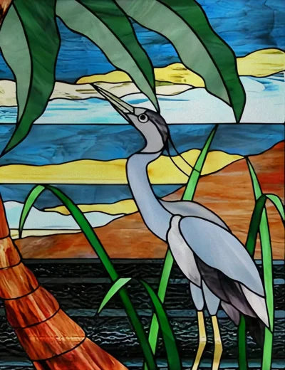 Custom Size Window Stained Glass Films,Bird,Peacock, Static Cling Stickers For Bathroom Bedroom Door Office Home Decor