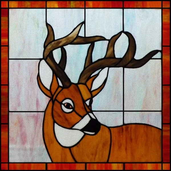 Custom Size Stained Glass Window Film Opaque Frosted Privacy Protection Removable Static Cling Home-Decor Animal Window Covering