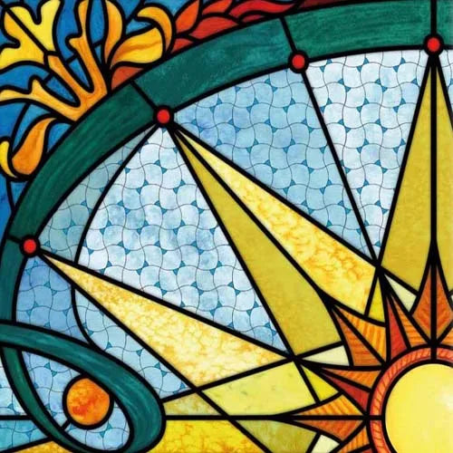 Window Film Frosted Stained Glass Films Static Cling Privacy Films Sun Moon Door Sticker Kitchen Bathroom Home Decor Customized