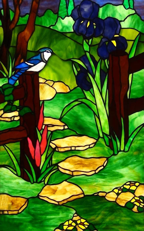 Custom Size Glass Window Film Static Cling Frosted Glass Films Stickers For Bathroom Kitchen Door Birds Heron Parrot Owl