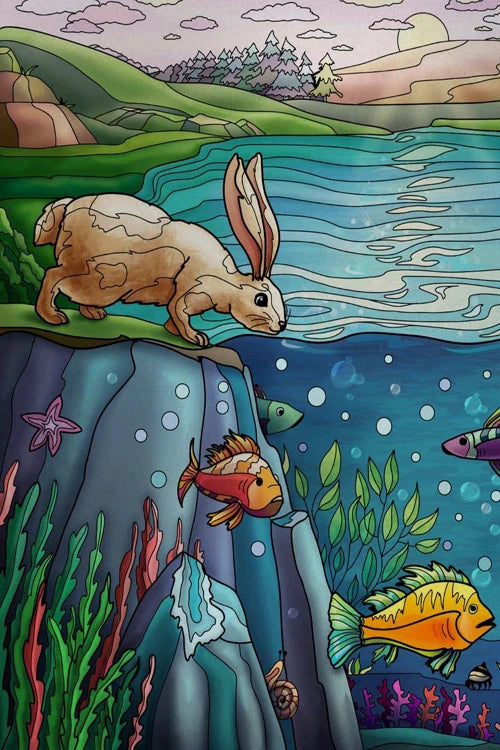 Custom Size Window Stained Glass Films,Fish,Sea World Stickers For Bathroom Bedroom Door Office Home Decor