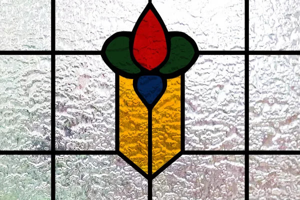 Custom Size 3D Matte Window Film, Stained Glass, Decorative UV Window Sticker, Privacy Frosted Static Cling, Home Decal