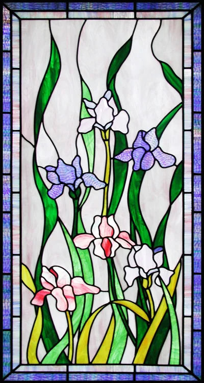 Window Film Stained Glass Stickers,Custom size Static Cling Rose,Flower Privacy Films Door Sticker Kitchen Office Home Decor