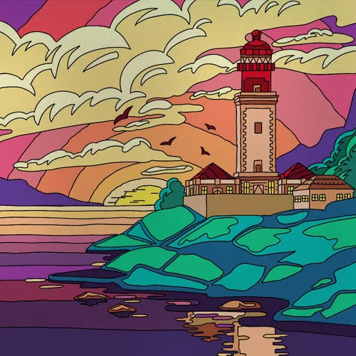 Custom Size Stained Glass Films,Privacy Static Cling,Print Castle, Sailboat, House Door Sticker,Office, Home Decor