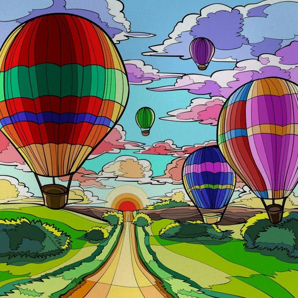 Custom size Stained Glass Wndow Film,Satic Cling Window Films,Decor Foil Stickers Window Treatment For Square Glass Hot air ball