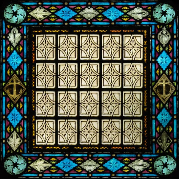 Stained Glass Window Film, Square Window Sticker, Privacy Frosted Static Cling, Home Decal, Door, Office, Custom Size