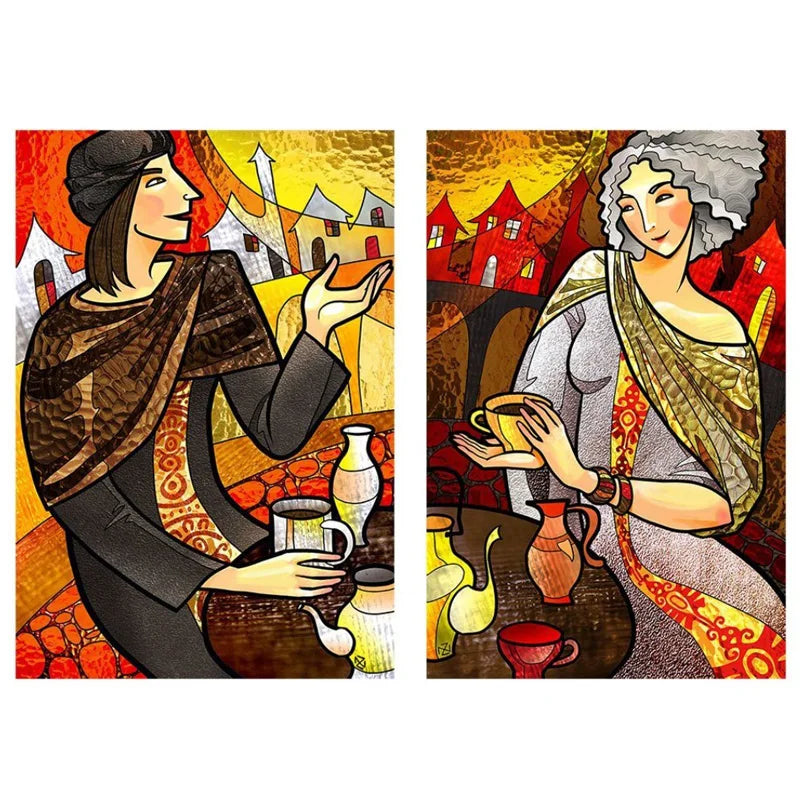 Custom Size Glass Window Film Static Cling Frosted Stained Glass Films For Wardrobe Bathroom Kitchen Door Sticker Castle Woman