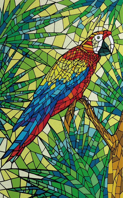 Custom Size Glass Window Film Static Cling Frosted Glass Films Stickers For Bathroom Kitchen Door Birds Heron Parrot Owl