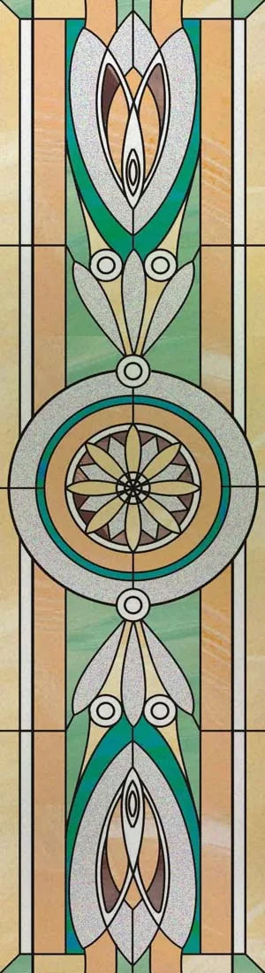 Customized Frosted Stained Glass Window Film, Church Static Cling,Privacy Retro Sticker, for Kitchen, Office, Home Decor