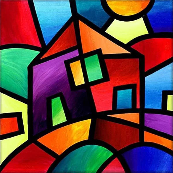 European Church Mosaic Stained Glass Films,Window Stickers Static Cling,Sun, Mosaic, Custom made to fit any Window Size or Shape