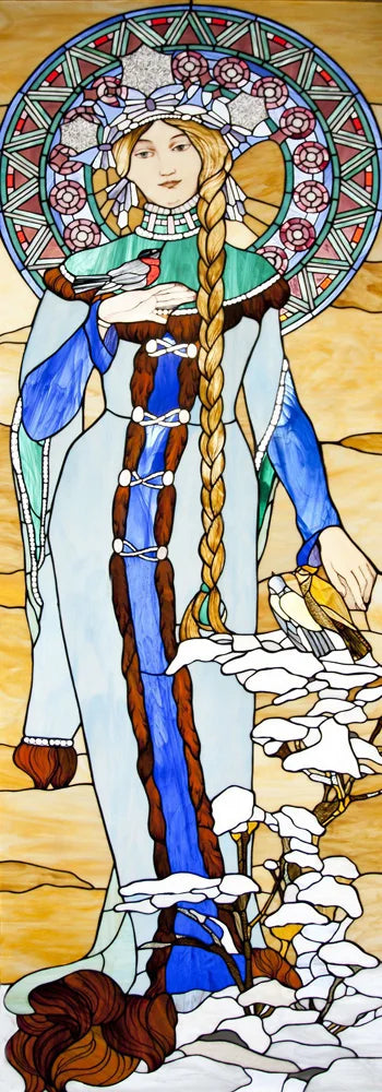 Custom Size Glass Window Film Static Cling Frosted Glass Films Stickers For Wardrobe Bathroom Kitchen Door Mucha Girl Poster