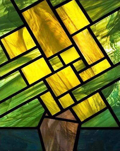 Customized Size Static Cling Frosted Stained Glass Window Films,Sun Catcher Print Photo for Bathroom Privacy Door Home Decor