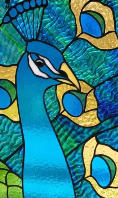 Custom size Glass Films,Stained Glass Stickers Static Cling,Frosted Privacy Print Dragonfly Butterfly for Window Door Home Decor