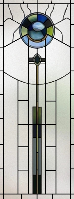 Stained Glass Film American Retro European Electrostatic Frosted Glass Sticker Window Film Window Sticker Stained Glass