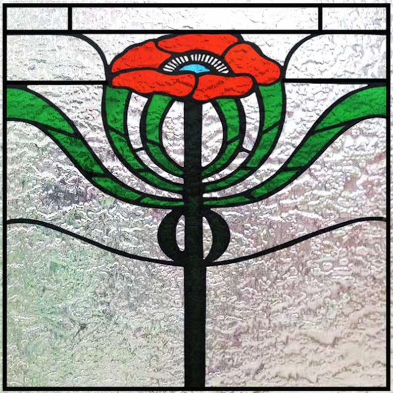 Custom Size Window Film Stained Glass Decorative Window Sticker Privacy Frosted Static Cling