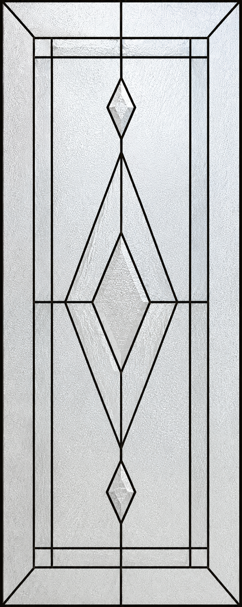 Clear geometric diamond printed window film pattern detail